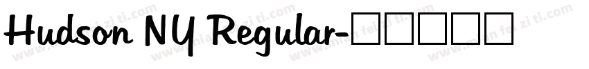 Hudson NY Regular字体转换